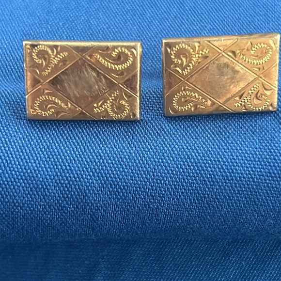 Spiedel gold filled tie clip and cuff links - Picture 4 of 7